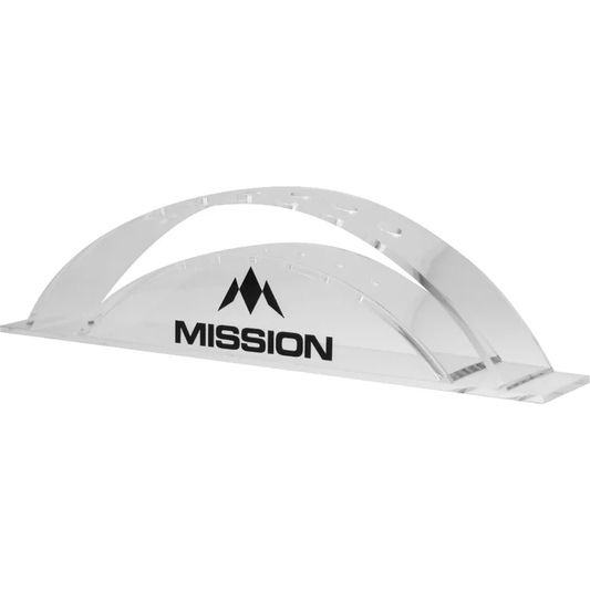 MISSION STATION 6 - HOLDS 6 DARTS - ACRYLIC DARTS DISPLAY ARC