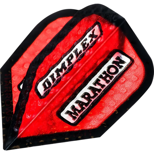 HARROWS DART FLIGHTS - DIMPLEX MARATHON - STD - BLACK RIM