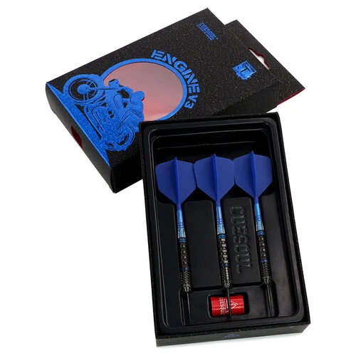 CUESOUL ENGINE V3 Steel Tip Dart Set, 90% Tungsten, 22g, Blue Hope Ring