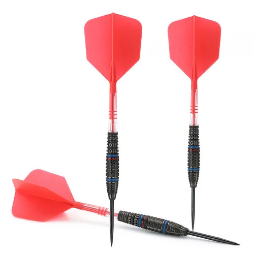 CUESOUL ENGINE V4 Steel Tip Dart Set, 90% Tungsten, 21g, Red Hope Ring