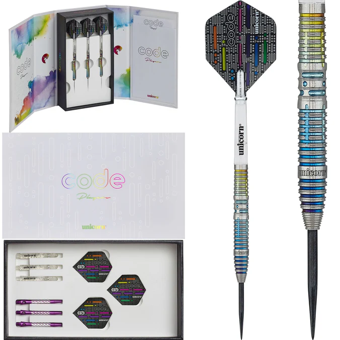 Unicorn World Champion John Lowe 90% Tungsten - Fléchettes pointe Acier Unicorn World Champion John Lowe 90% Tungsten - Fléchettes pointe Acier