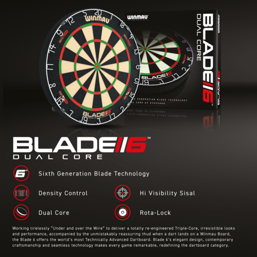 BLADE 6 DUAL CORE DARTBOARD