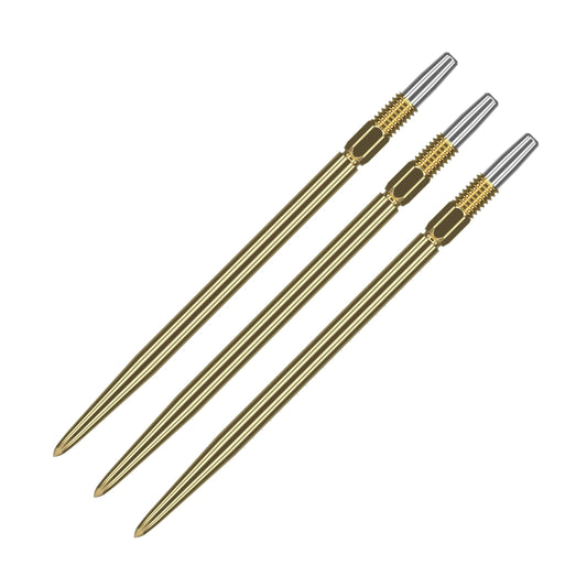 TARGET Darts Swiss Points Smooth Swiss Point Dart Tips (3 Pack Set of Tips) 30MM Gold | Change Dart Points Professional Darts Accessories