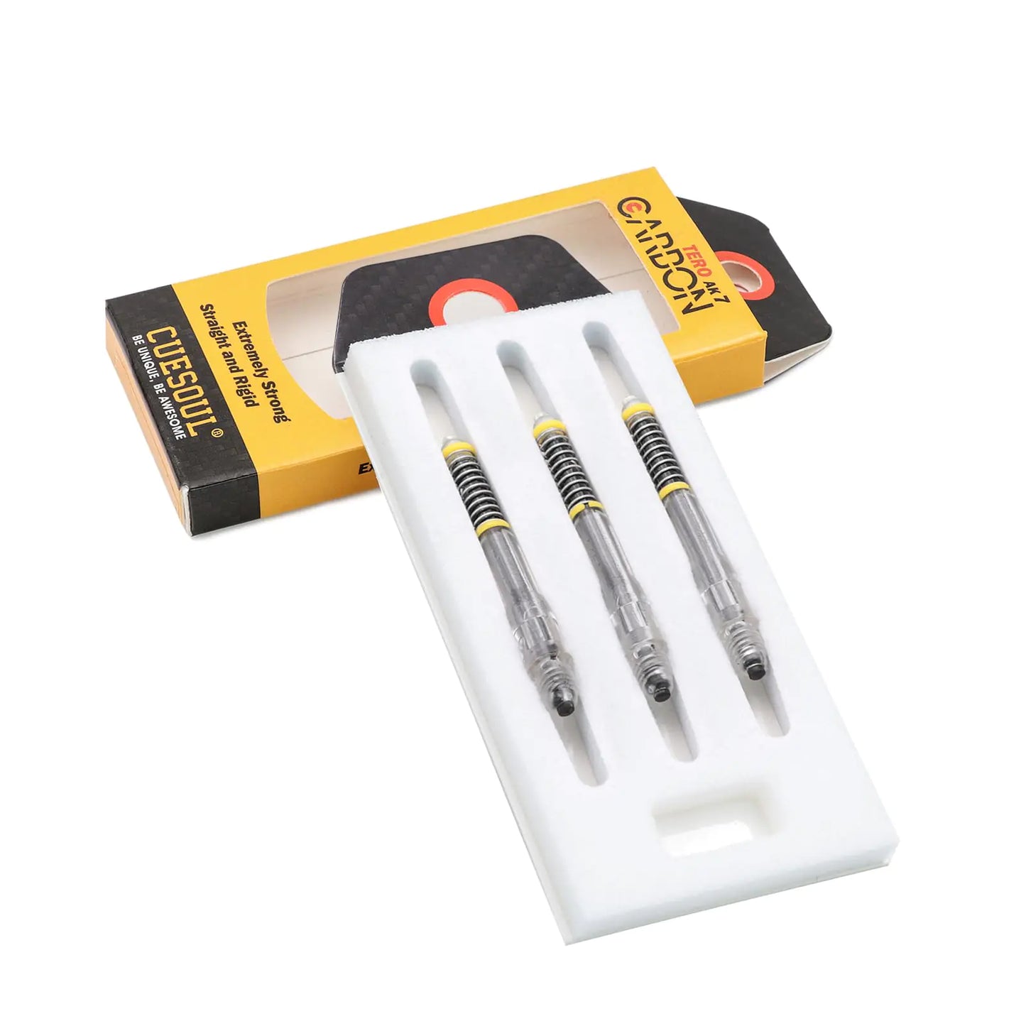 CUESOUL TERO AK7 Carbon Dart Shafts/Stem Built-in Spring TelescopicSet of 3 pcs
