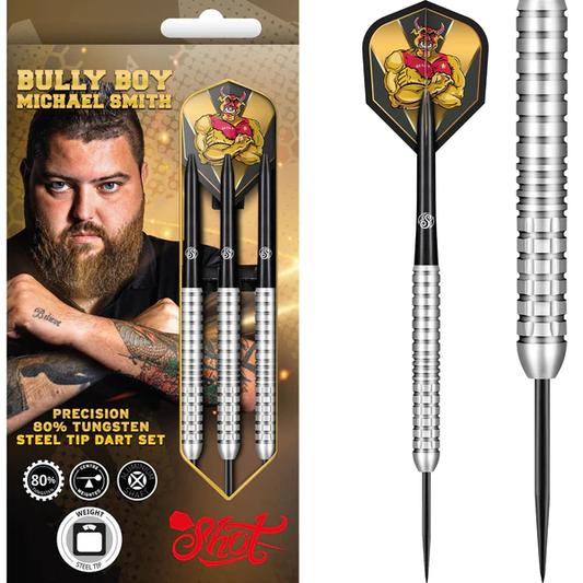 Shot - Shot Michael Smith Darts - Steel Tip Tungsten - Bully Boy - Precision