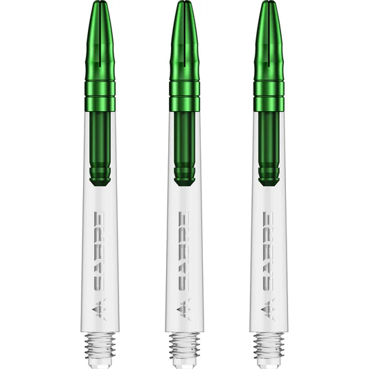 Mission Sabre Shafts - Polycarbonate Dart Stems - Clear