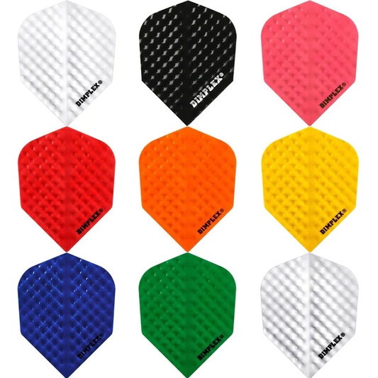 HARROWS DIMPLEX DART FLIGHTS - STANDARD SHAPE - PLAIN COLOURS