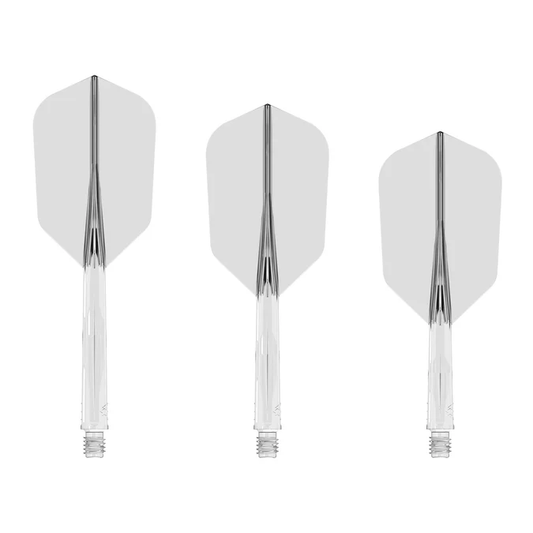 MISSION FORCE 90 - NEW MOULDED FLIGHT & SHAFT SYSTEM - CLEAR - SLIM