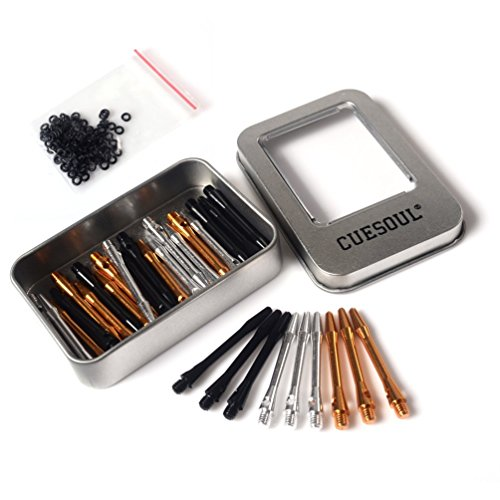 CUESOUL 30x 46mm Aluminum Dart Stems/Shafts,2BA