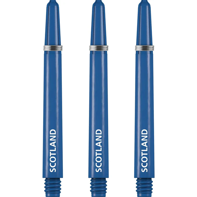 Scotland Football Nylon Shafts - Dart Stems with Springs - Blue
