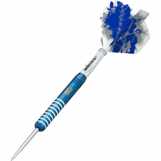 Blue Silver Star Gary Anderson Steel Tip Dart - 80% Tungsten