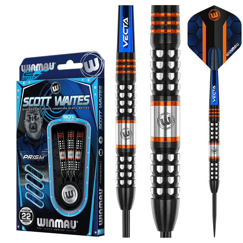 Winmau Scott Waites 90% Tungsten Steel Tip Darts