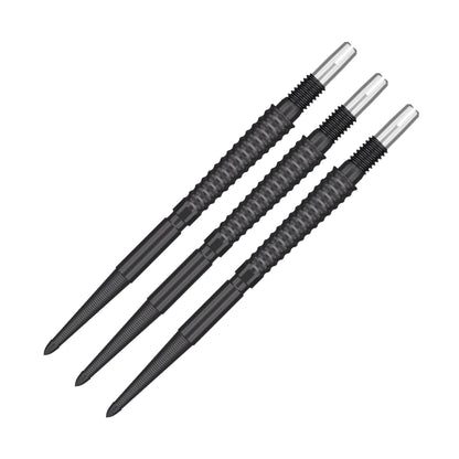 Target Darts Swiss Point Storm Dartspitzen LNC (3er Pack Spitzen) 26MM - Schwarz | Wechsel Dartspitzen Swiss Stormspitzen Profi Dart Zubehör